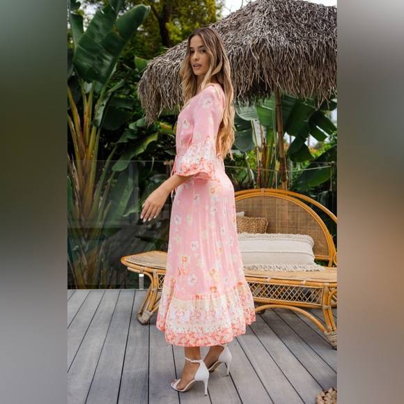 SALTY BRIGHT floral maxi DRESS - Picture 2 of 9